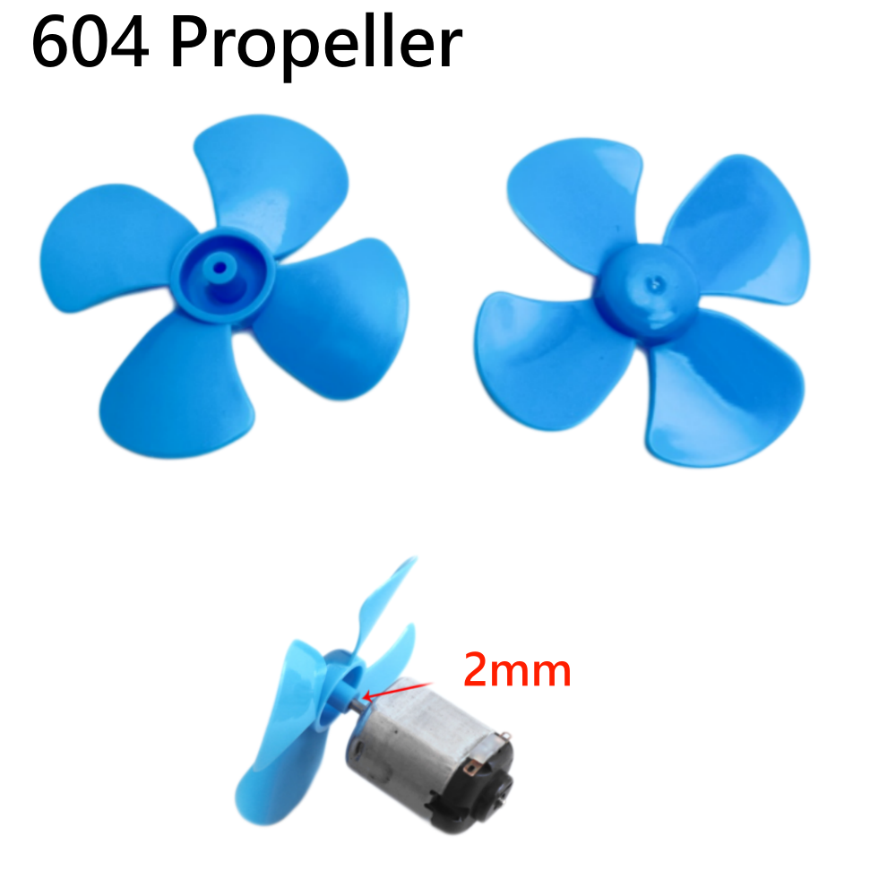 Science Toys Diy - 10pcs 604 4‑Blade Propeller 1.95mm Hole