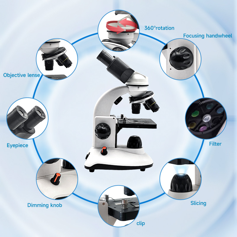 40X-1280X Compound Binocular M - Microscope Compound 40X ulasan dan harga