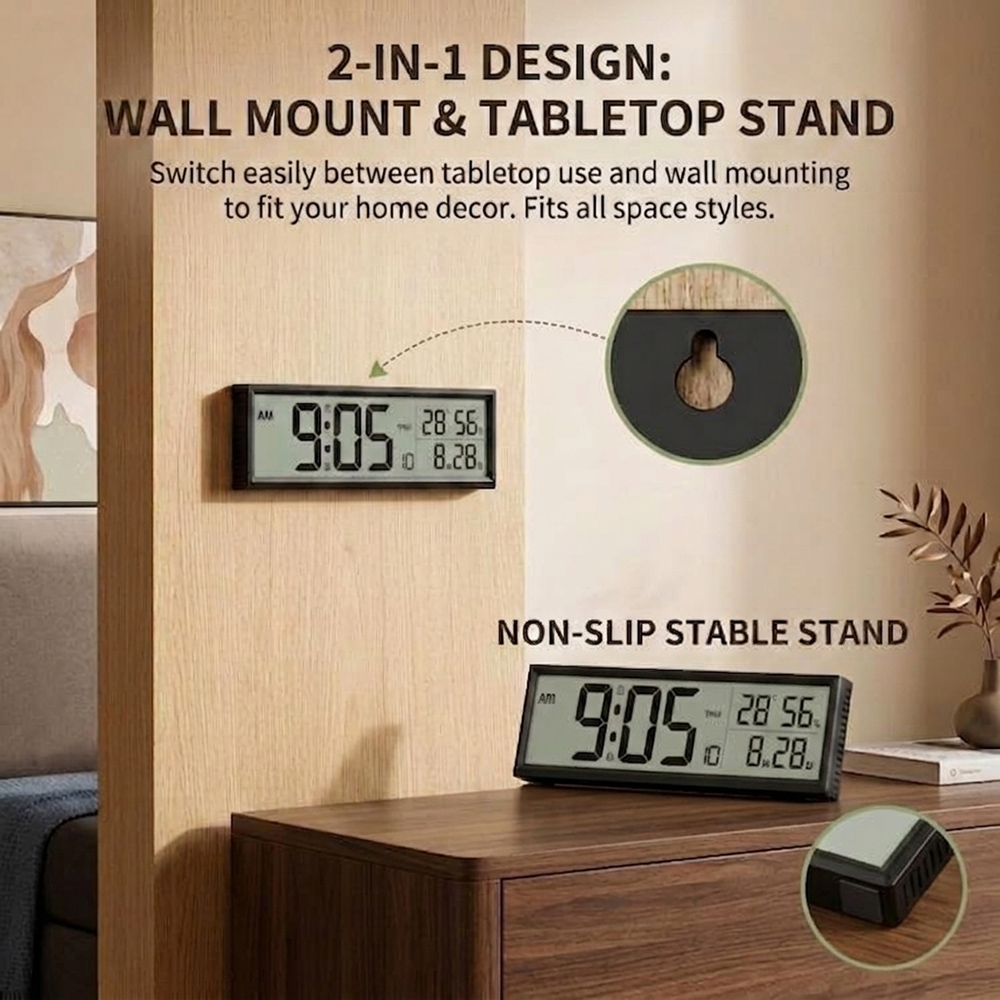 Digital Alarm Clock with Temp  - Weather Station Indoor ulasan dan harga