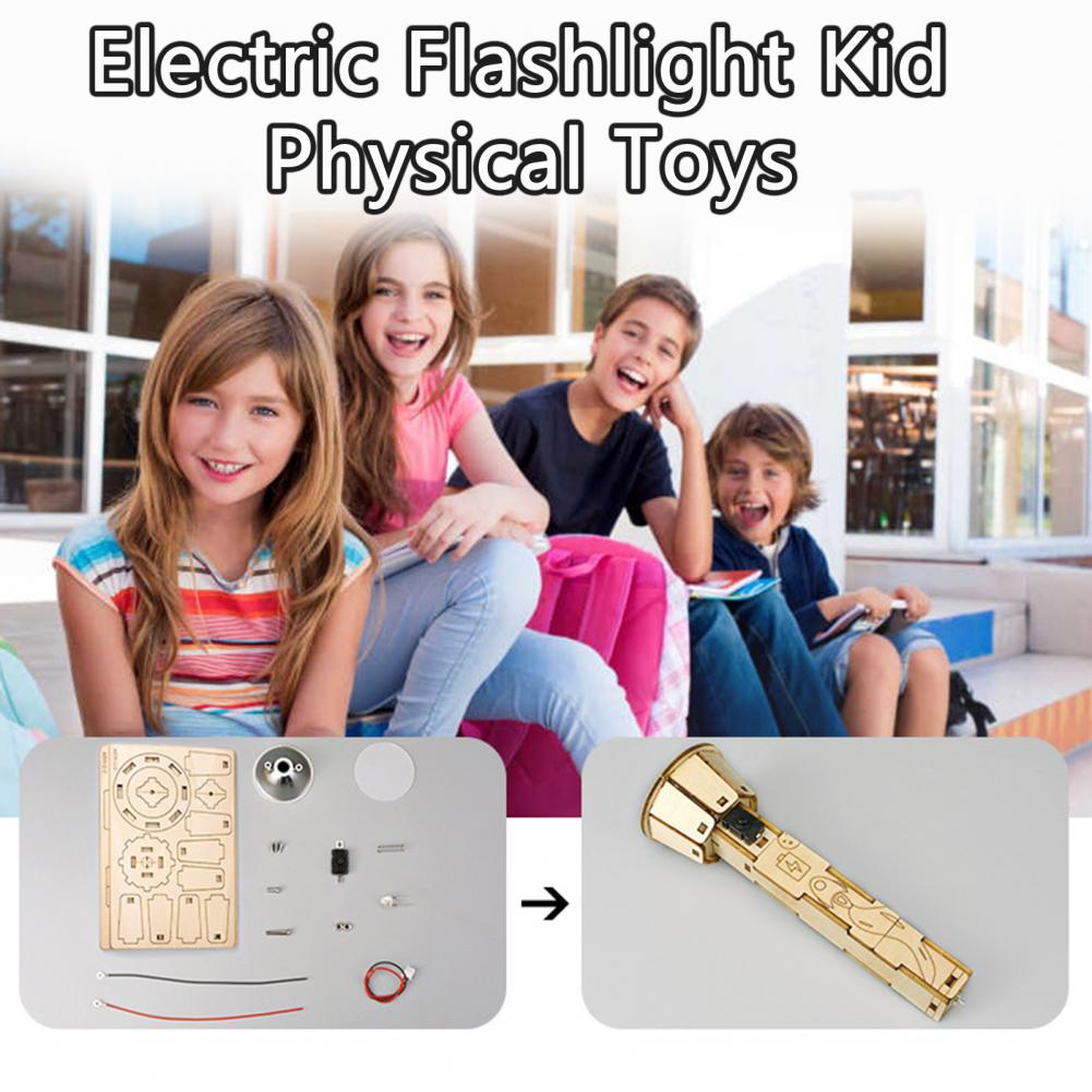Wooden DIY Flashlight Puzzle K - Science Project Diy ulasan dan harga