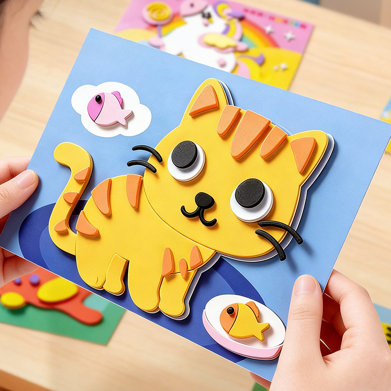 Children's 3D Stickers, 10 Ran - Science Project Diy ulasan dan harga