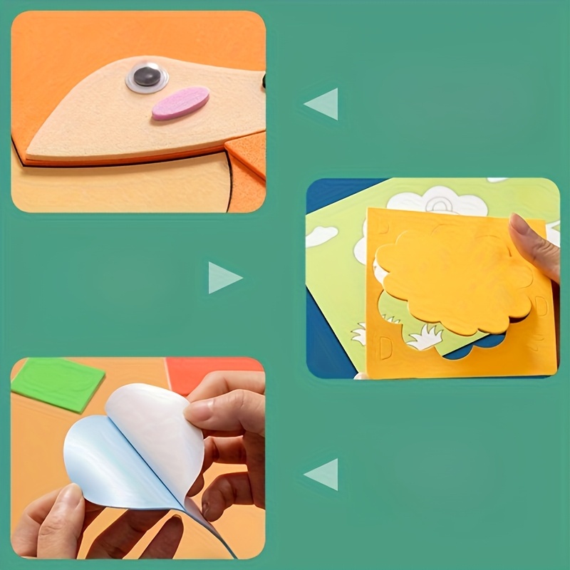 Children's 3D Stickers, 10 Ran - Science Project Diy ulasan dan harga