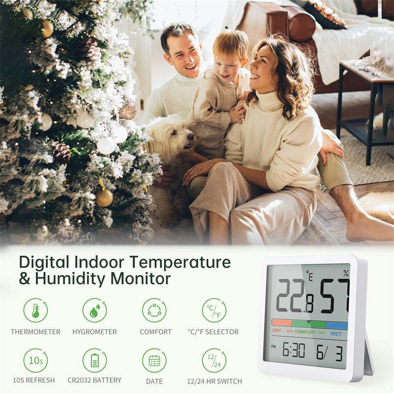 NOKLEAD Indoor Temperature Hum - Weather Station Indoor ulasan dan harga