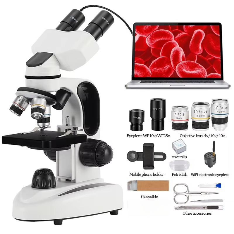 40X-1000X Compound Binocular M - Microscope Compound 40X ulasan dan harga