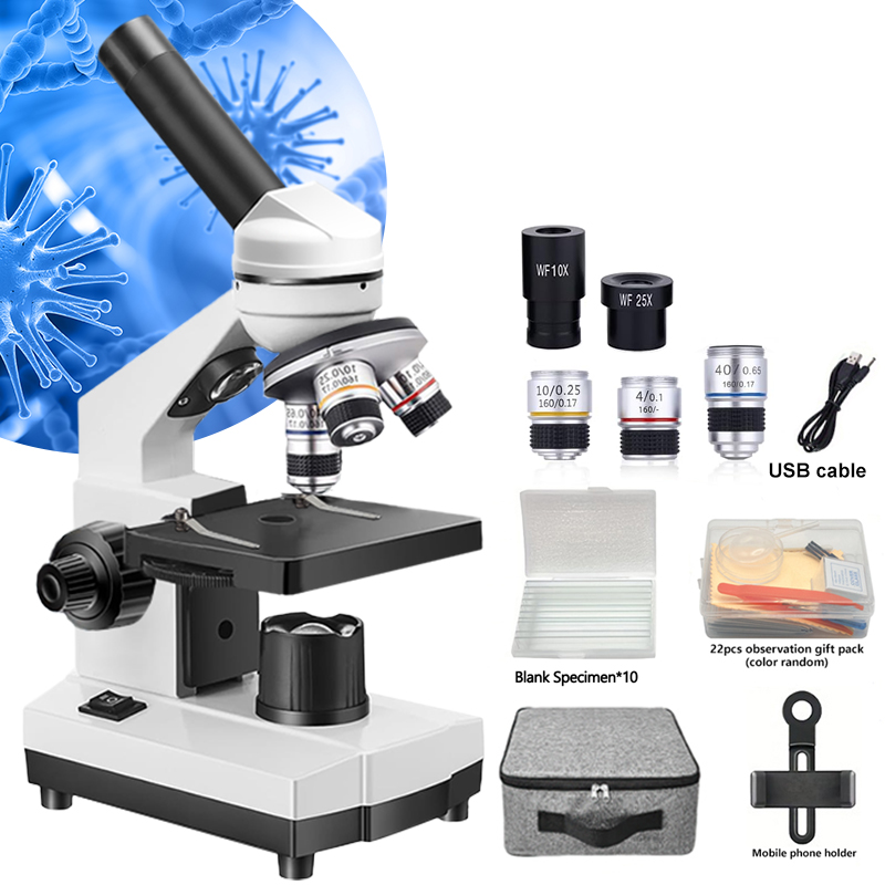 Portable Biological Optical Co - Microscope Compound 40X ulasan dan harga