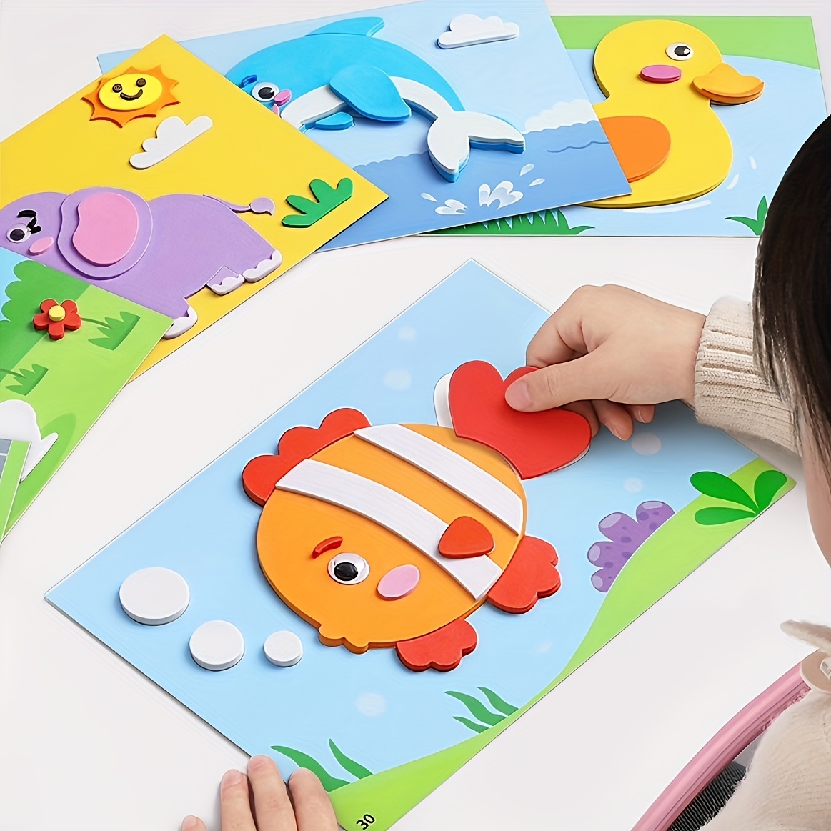 3D Stickers for Kids, Disposab - Science Project Diy ulasan dan harga