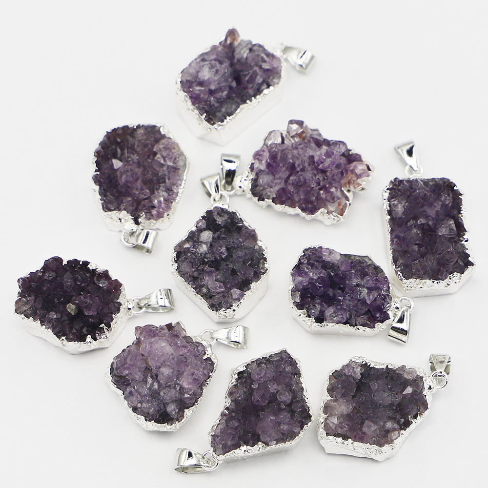 10Pcs Drusy Druzy Natural Ston - Science Nature ulasan dan harga