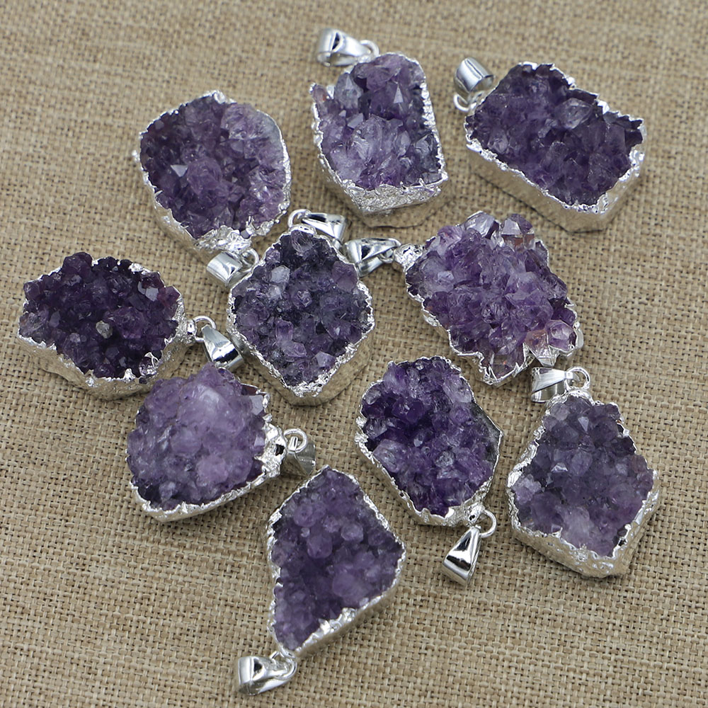 10Pcs Drusy Druzy Natural Ston - Science Nature ulasan dan harga